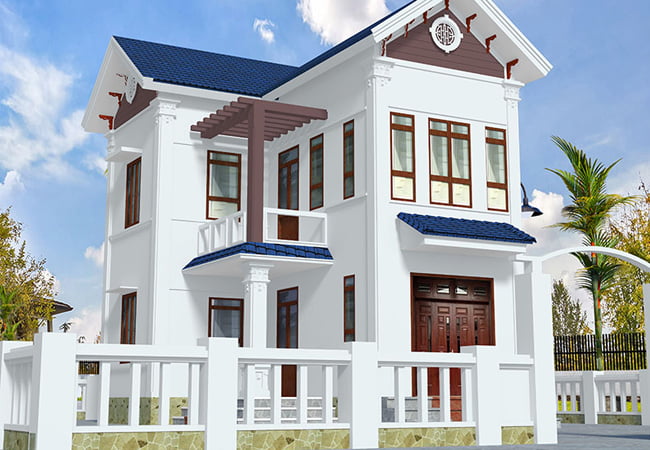 Sơn nhà biệt thự mini đẹp