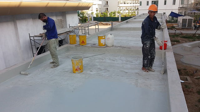 Chống thấm tường nhà liền kề khi bắt đầu xây dựng