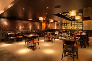 cách phối màu cho nhà hàng quán ăn