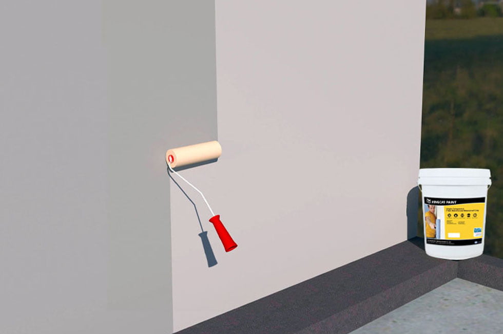 Giá sơn chống thấm pha xi măng