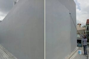 Giá sơn chống thấm pha xi măng