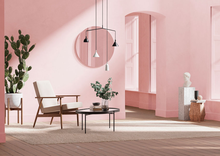 25+] Mẫu sơn nhà màu hồng đẹp & hiện đại nhất 2021 | CONPA