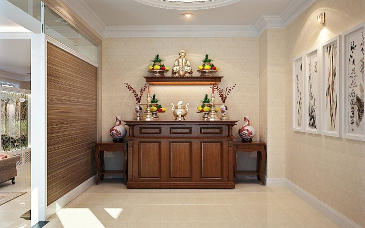 Sơn phòng thờ màu gì