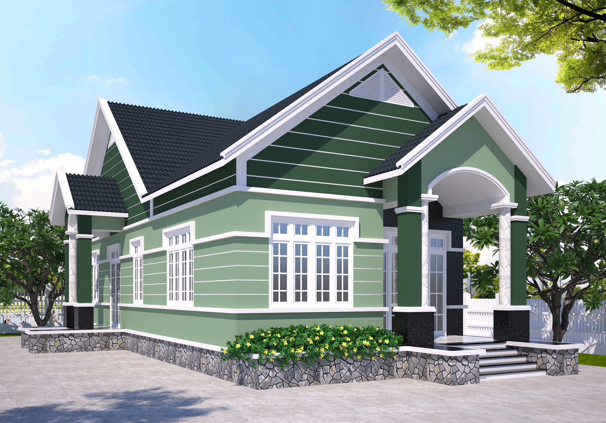 màu sơn nhà hướng Bắc
