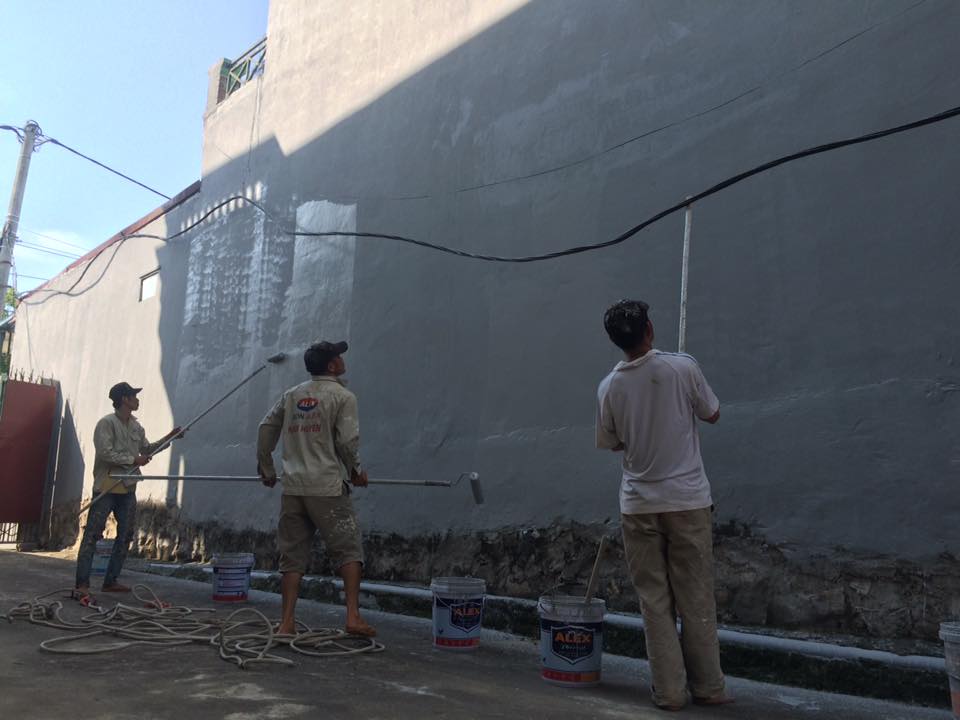 Chống thấm tường đứng. thosonnhadep