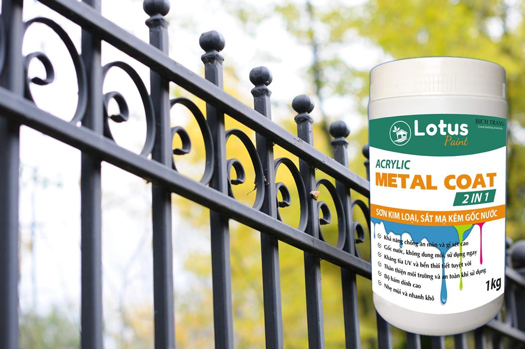 Sơn kim loại hệ nước. thosonnhadep