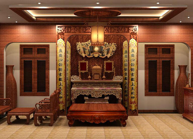 Sơn phòng thờ màu gì