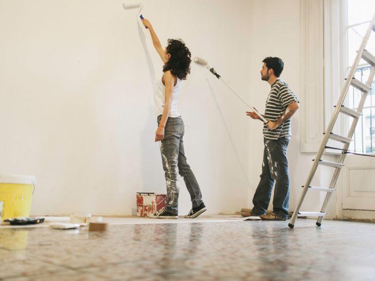 Cách tự tính khối lượng sơn tường nhà