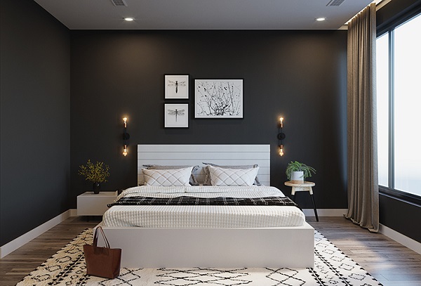 Cách phối màu sơn nội thất phòng ngủ