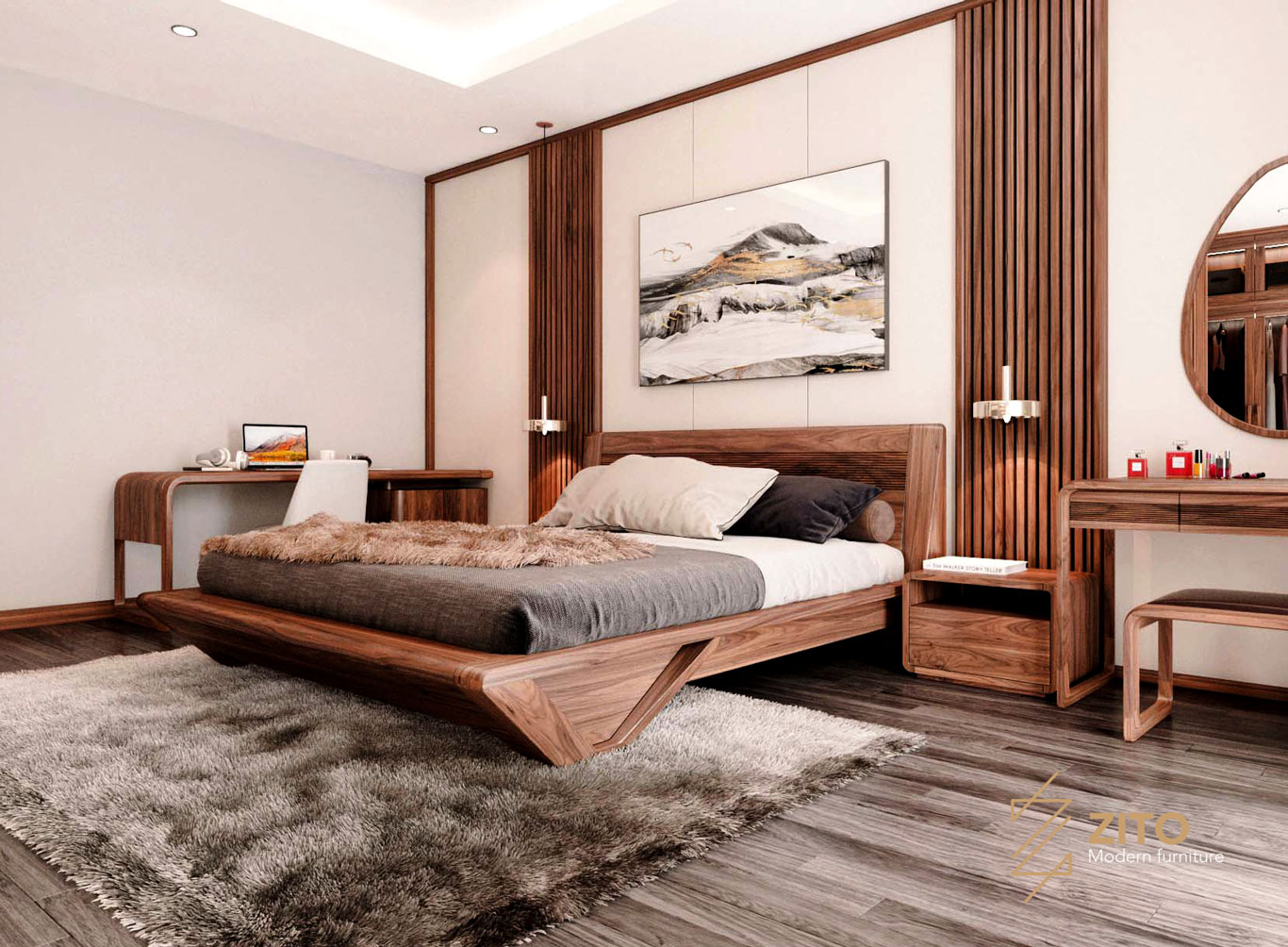Cách phối màu sơn nội thất phòng ngủ