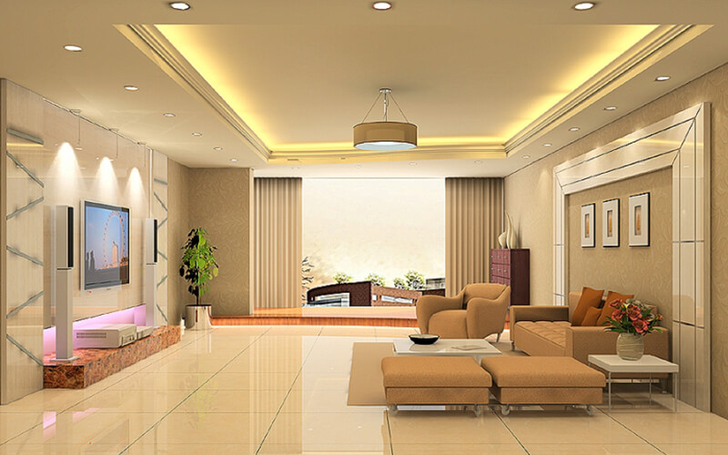 phối sơn nhà màu be 
