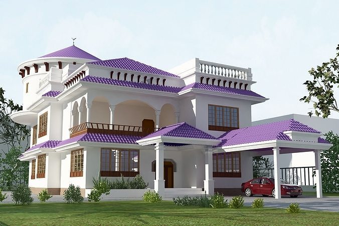 Cách phối sơn nhà màu Tím