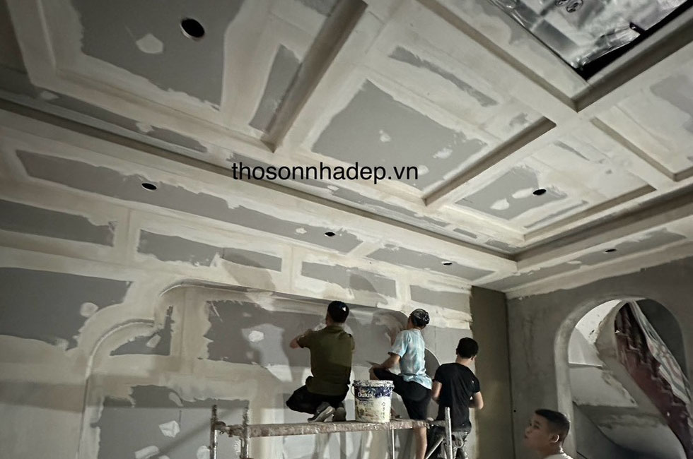 Cách tính mét vuông sơn nhà 'thosonnhadep'