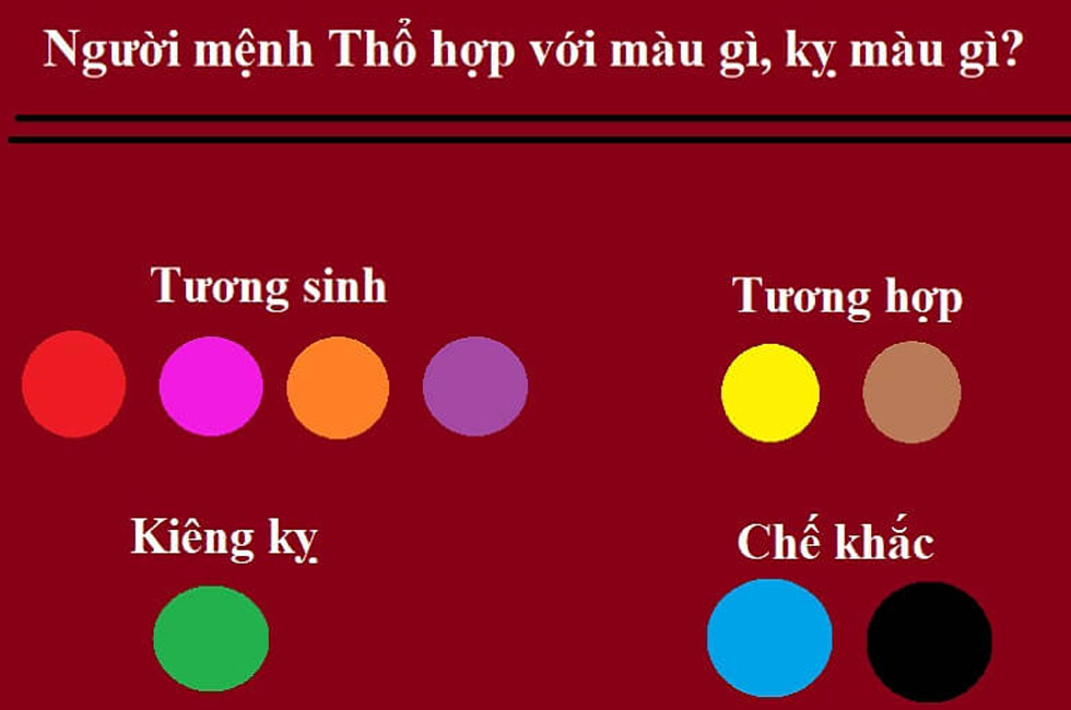 Mệnh thổ sơn nhà màu gì