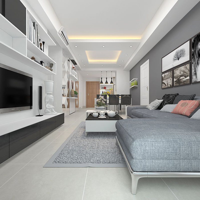 Cách phối màu sơn phòng khách nhà ống