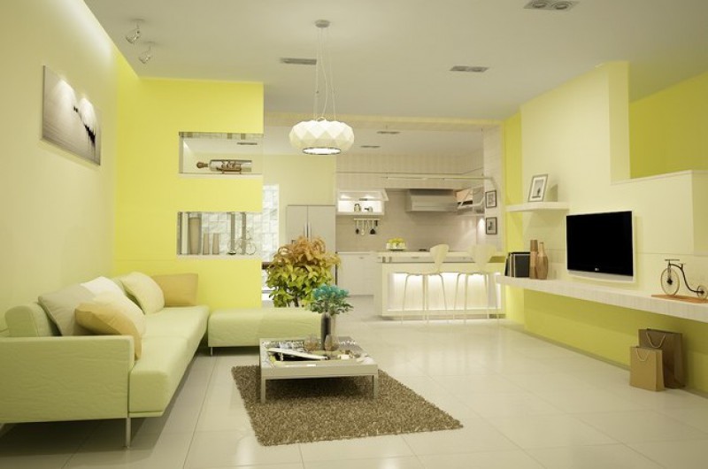 Biến đổi không gian nhà bằng màu sơn
