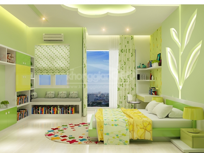 Sự kết hợp Sơn màu xanh thời thượng cho bức tường nhà bạn