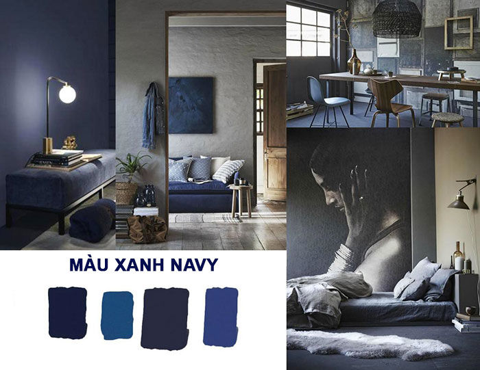 TOP 10 màu sơn xanh navy được các chuyên gia khuyên dùng cho không gian tinh tế
