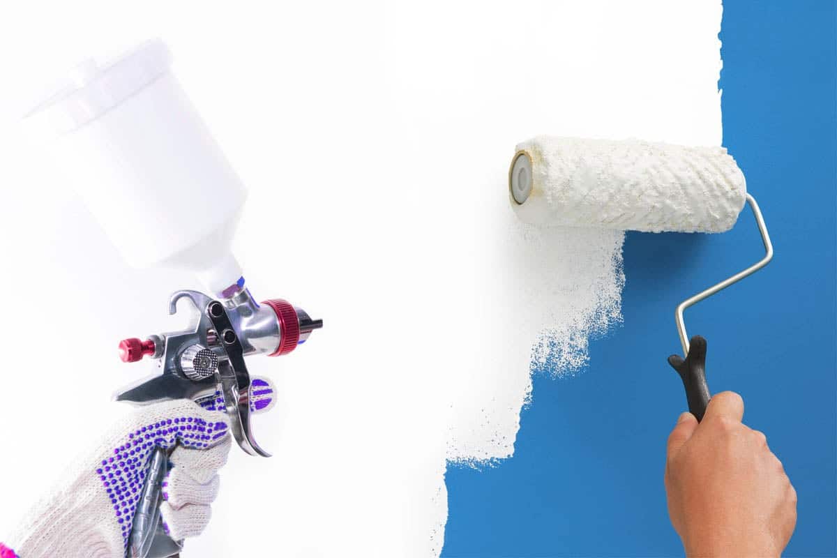 Sự khác biệt giữa phun sơn và lăn sơn là gì?