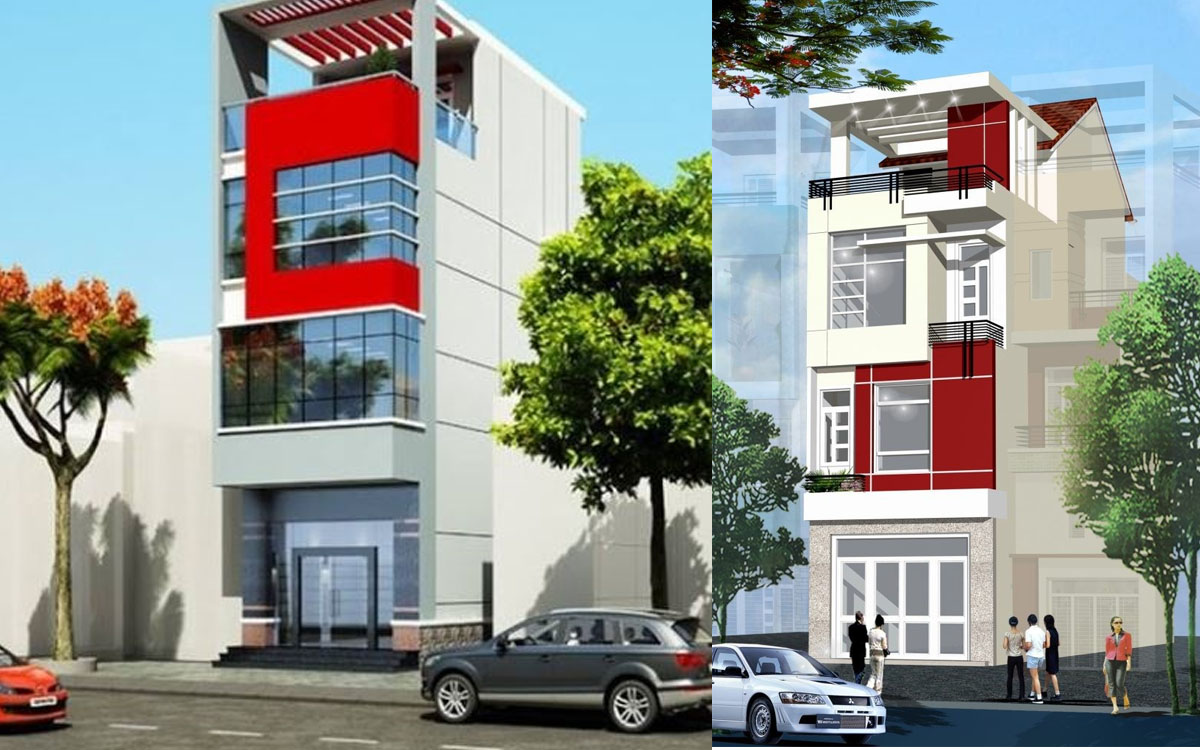 Cách phối màu sơn mặt tiền nhà phố đẹp sang trong và hiện đại