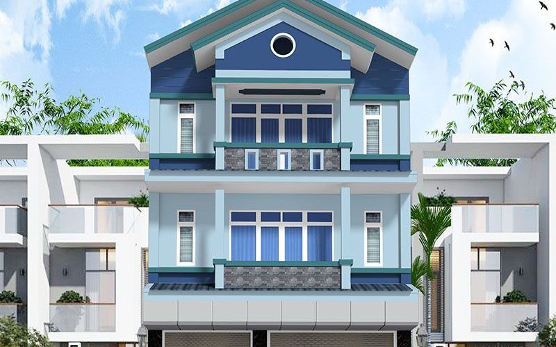 Cách phối màu sơn mặt tiền nhà phố đẹp sang trong và hiện đại