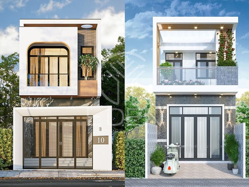 Màu sơn ngoại thất nhà phố 2025