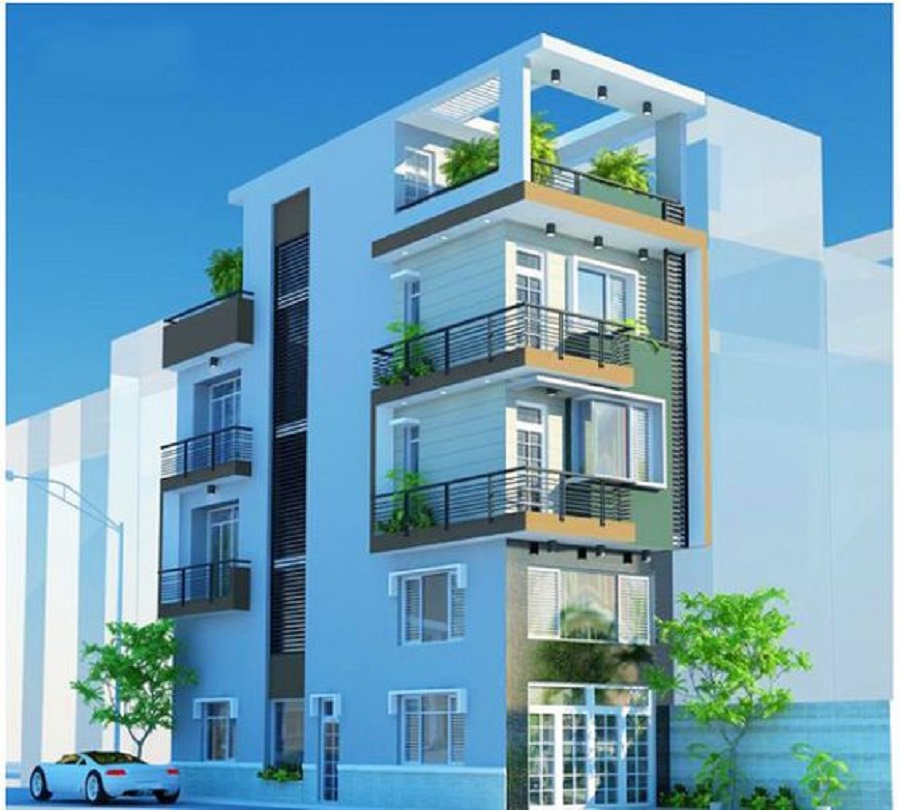 Màu sơn ngoại thất nhà phố 2025