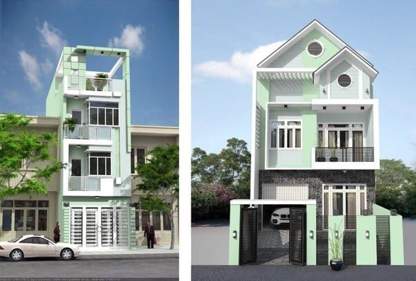 Cách phối màu sơn mặt tiền nhà phố đẹp sang trong và hiện đại