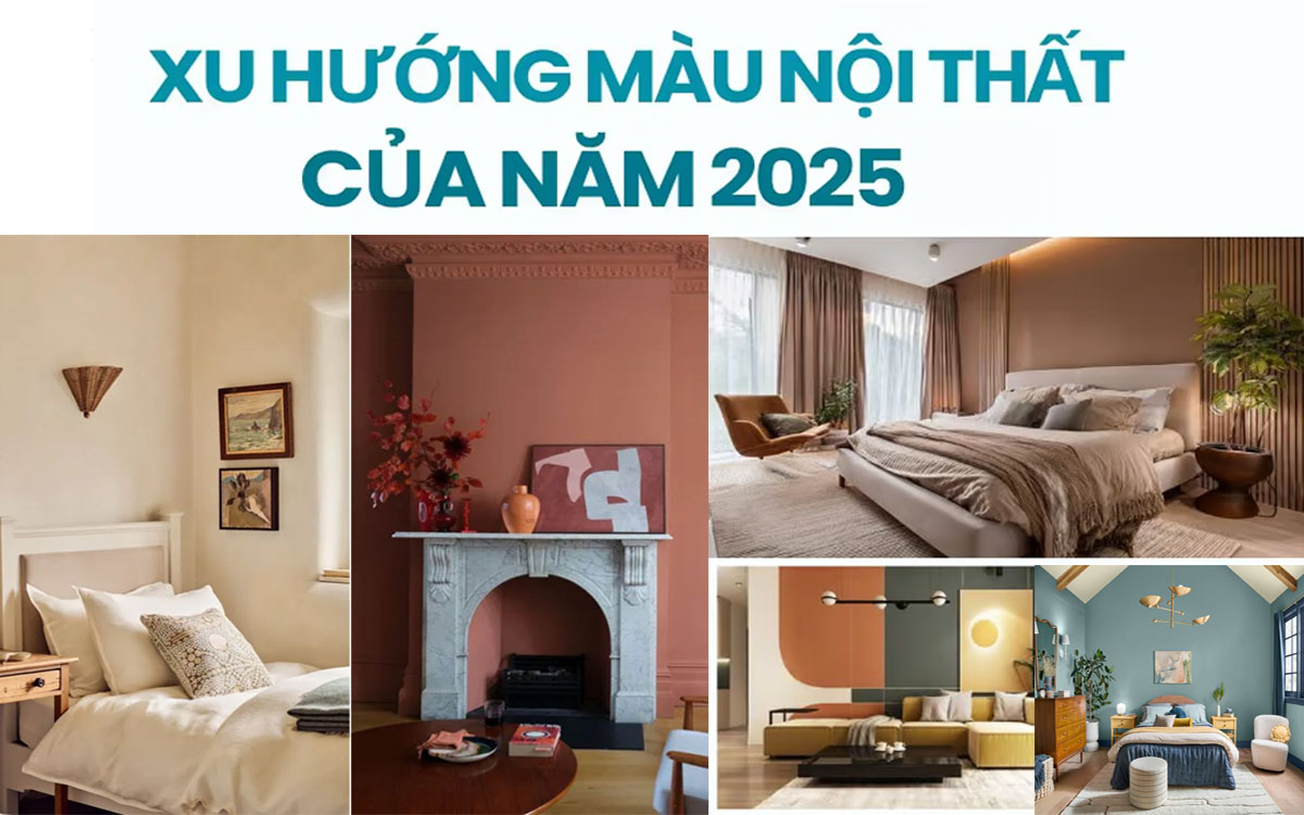 Xu hướng màu sơn nội thất 2025: Tạo dấu ấn tinh tế cho không gian sống