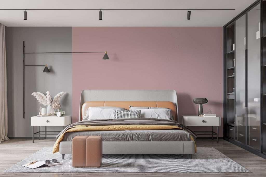 Sự kết hợp màu sơn tường nhấn mạnh