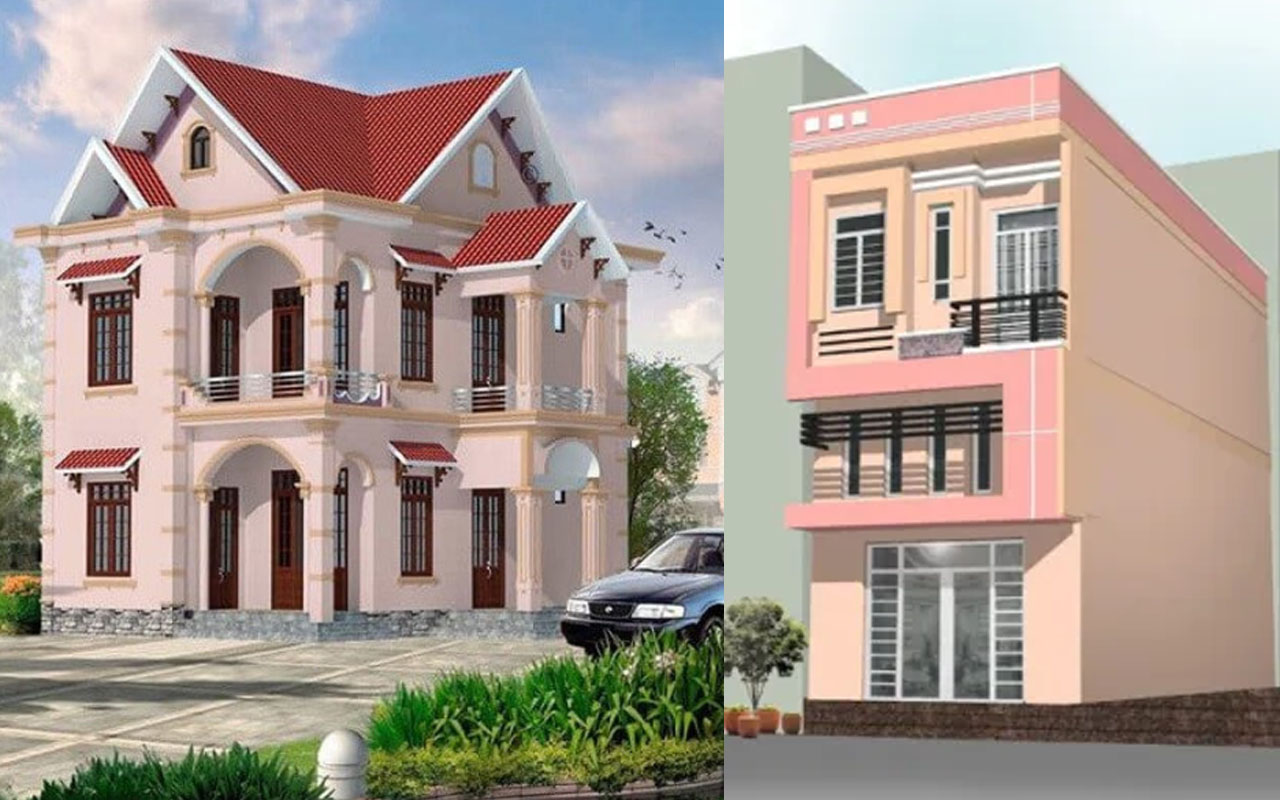Sơn nhà màu hồng: Sự lựa chọn táo bạo nhưng đầy tinh tế