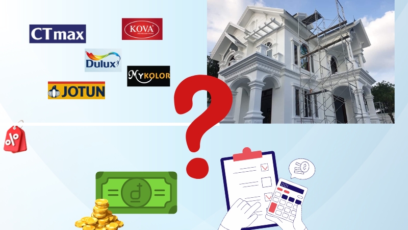 Sơn nhà đẹp không lo “viêm ví” – Làm thế nào để ngăn chặn chi phí sơn nhà quá cao?
