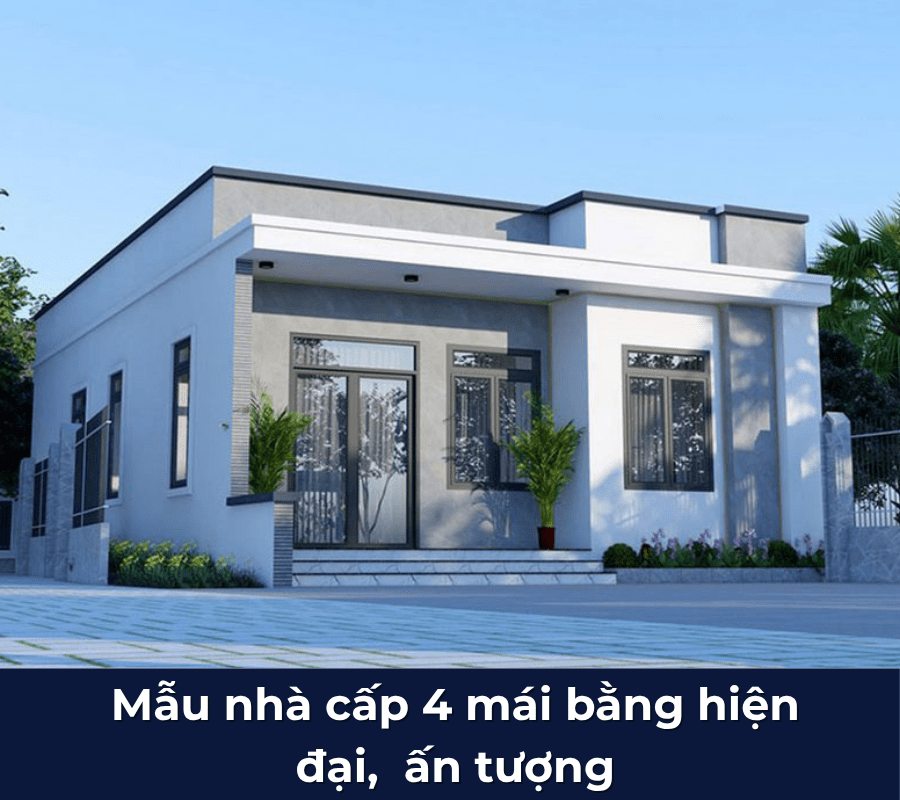  Chống nóng nhà cấp 4 mái bằng 1 tầng