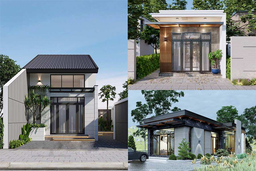Cách sơn chống nóng nhà cấp 4 mái bằng 1 tầng đẹp sang trọng