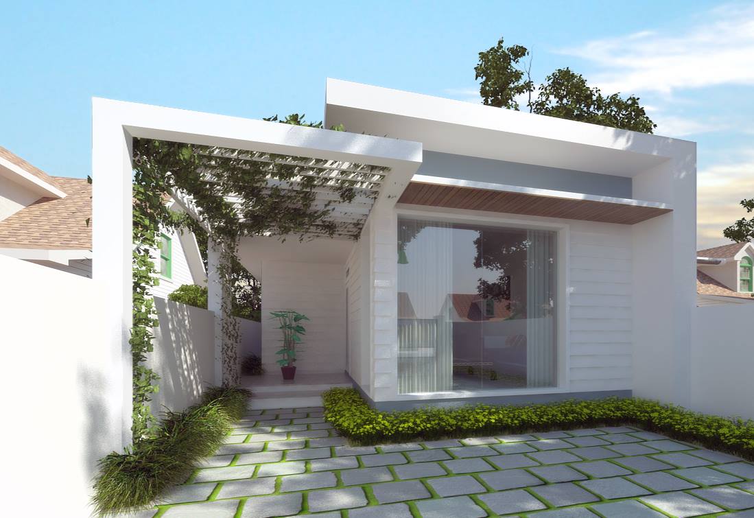  Chống nóng nhà cấp 4 mái bằng 1 tầng