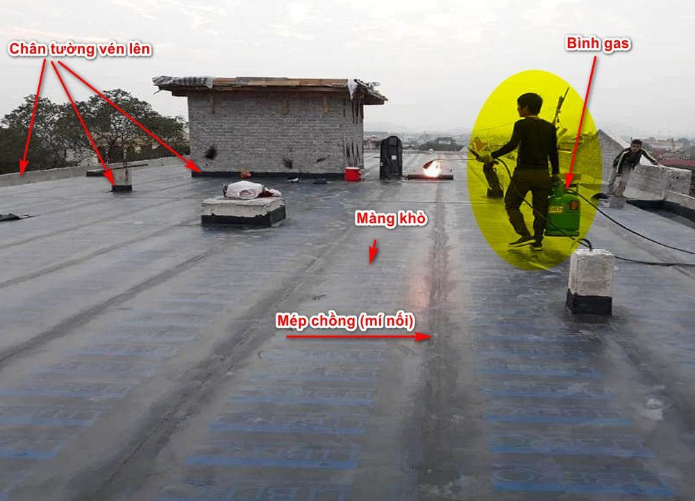 Cách chống thấm sân thượng hiệu quả