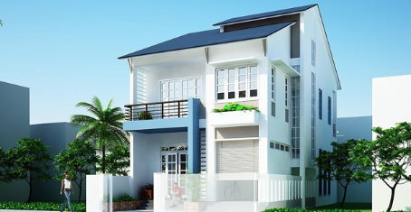 Khám phá vẻ đẹp Sơn nhà màu xanh lam