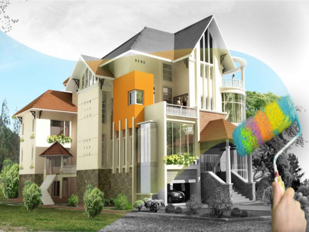 Bảng màu sơn nước ngoài trời đẹp