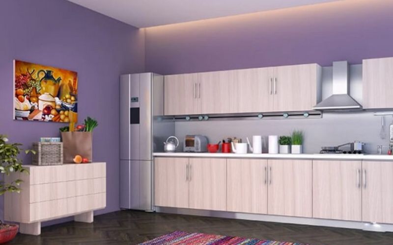 Sơn nhà màu tím khoai môn