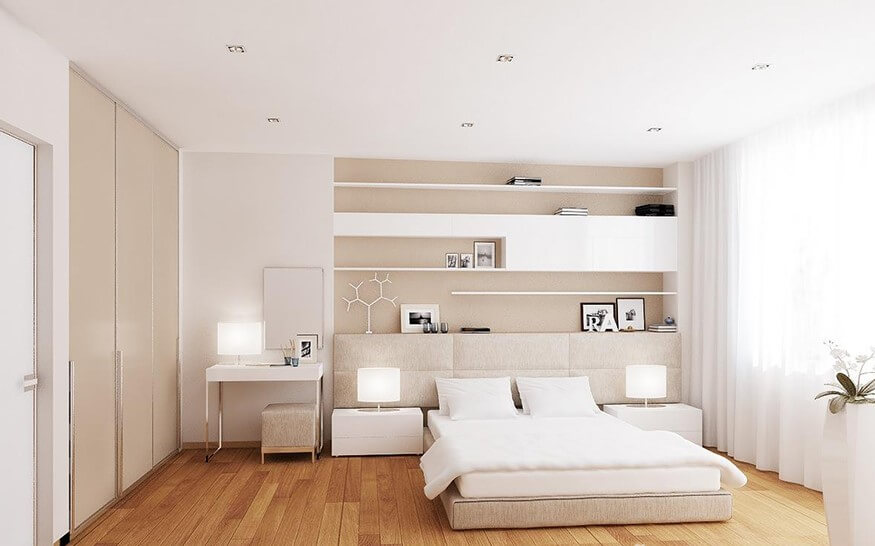 Sơn nhà màu trắng kem sữa