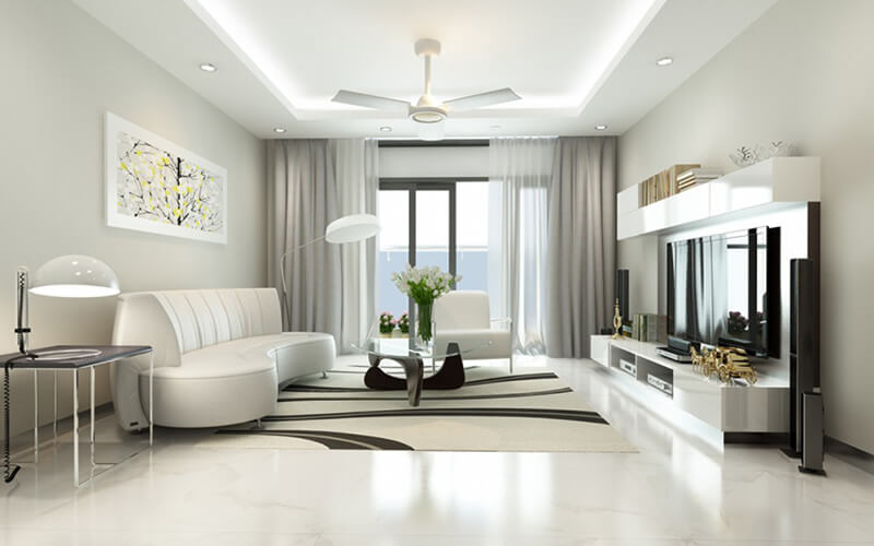 Sơn nhà màu trắng kem sữa