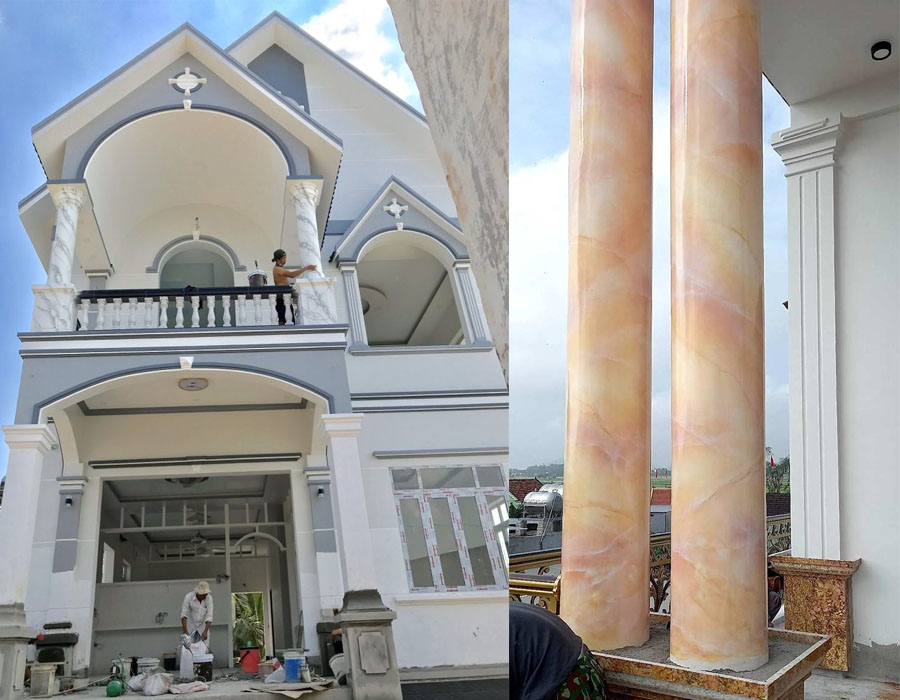 Sơn giả đá ngoài trời