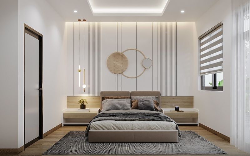 Màu sơn trần nhà phòng ngủ