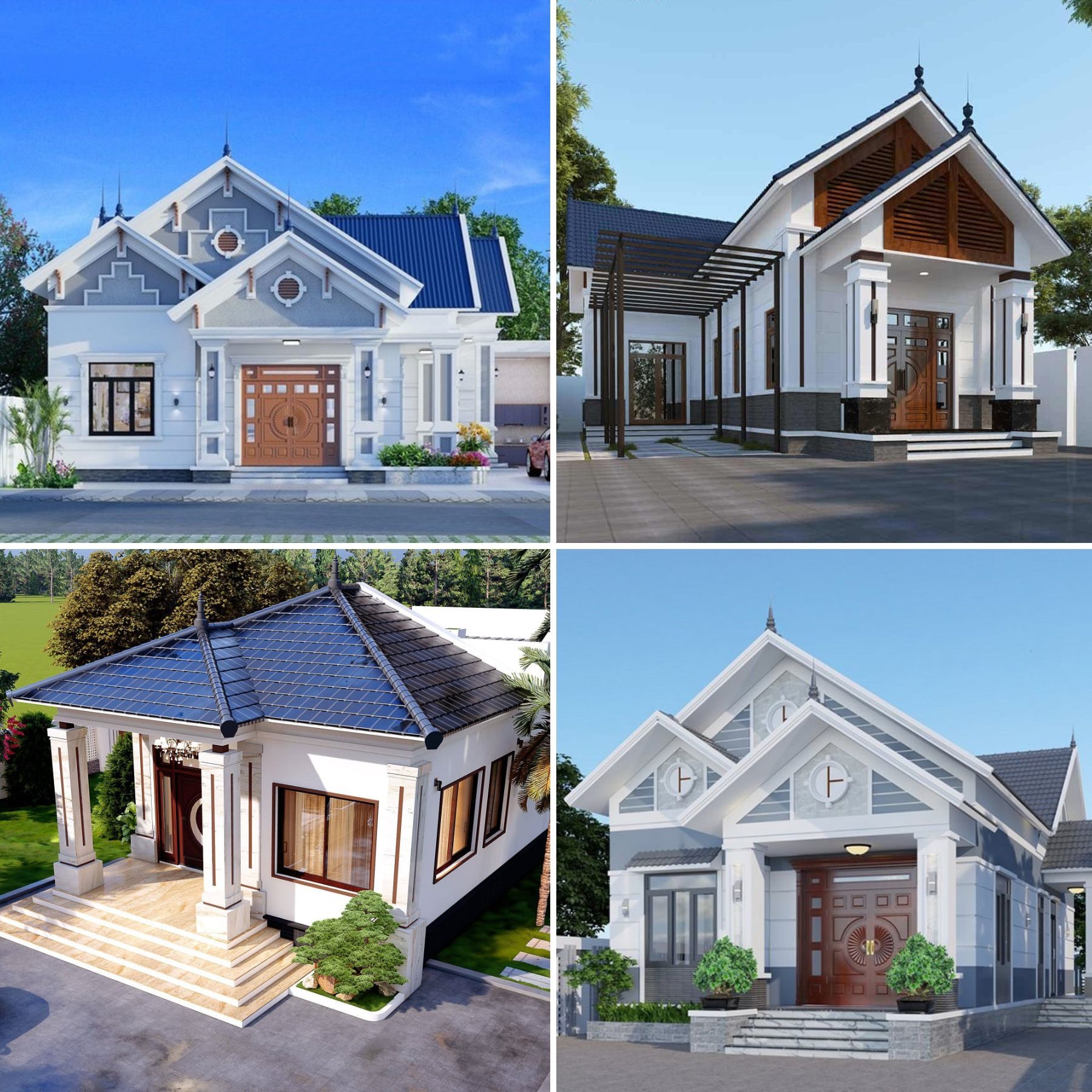 Màu sơn nhà cấp 4 đẹp