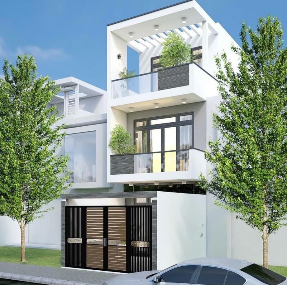 Màu sơn nhà mặt tiền đẹp 